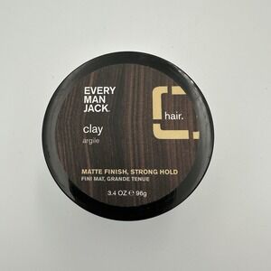 (1) Every Man Jack Hair Clay Matte Finish Strong Hold 3.4 Oz DISCONTINUED